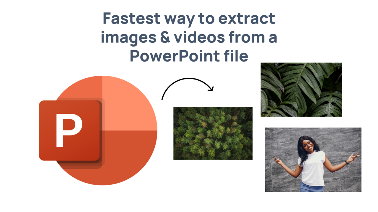 The fastest way to extract images & videos from a PowerPoint file