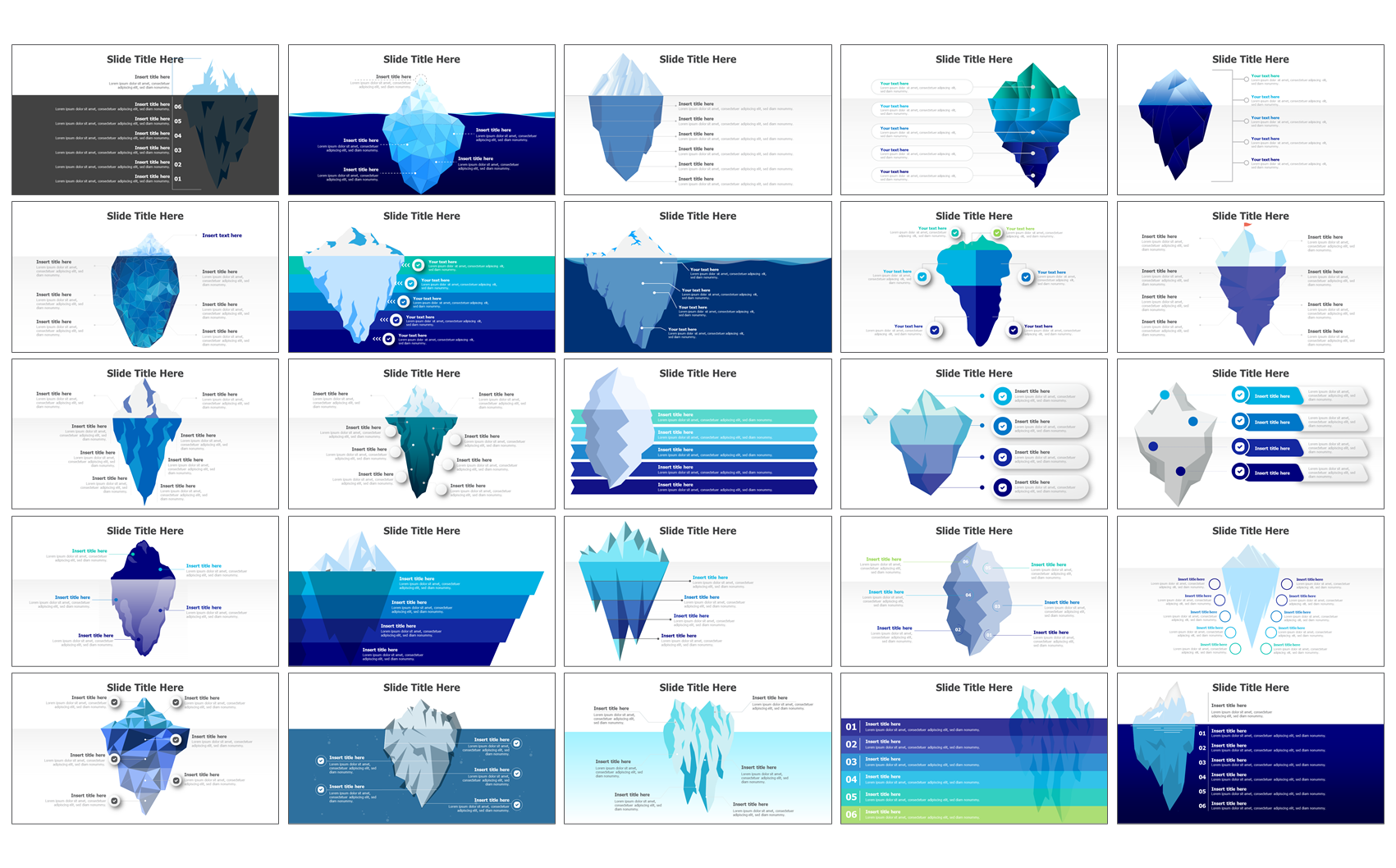 Mind-blowing Iceberg Infographic in Powerpoint
