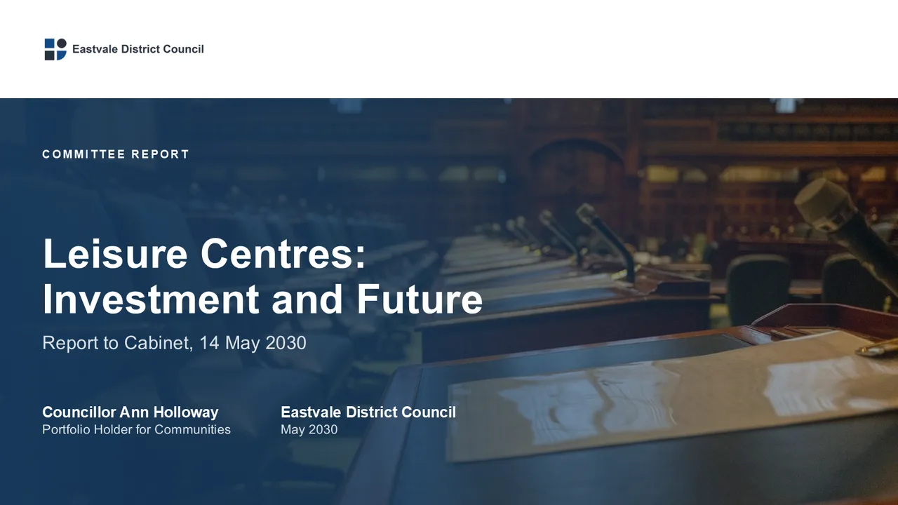 Public Sector & Nonprofit presentation decks — cover of Committee Report