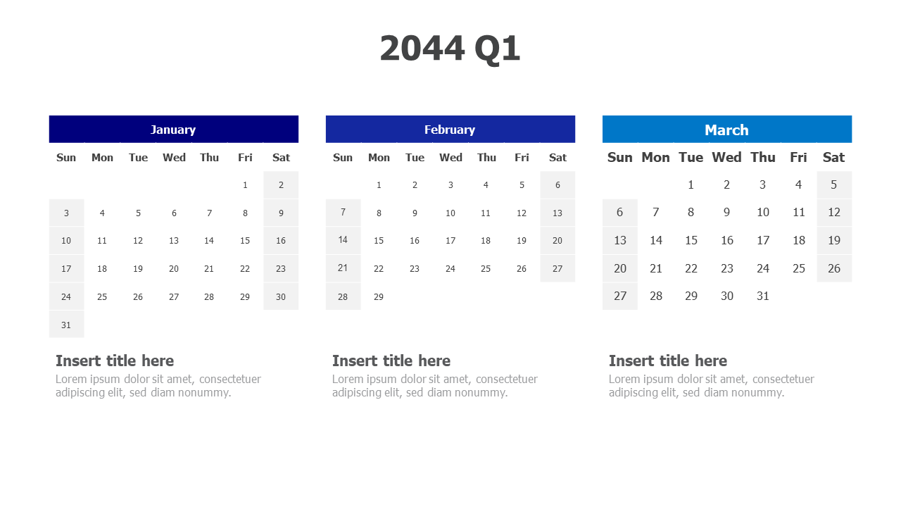 2044 Q1 Calendar