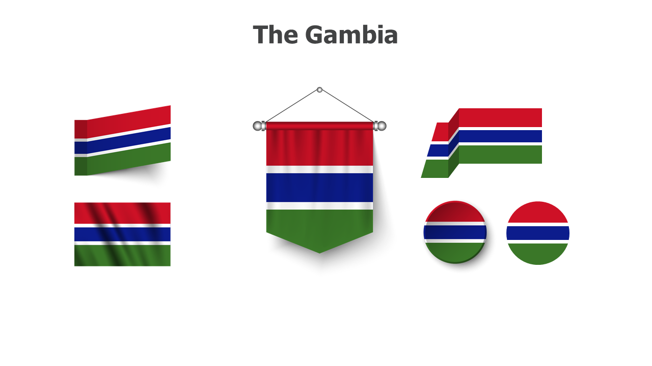 The Gambia flags