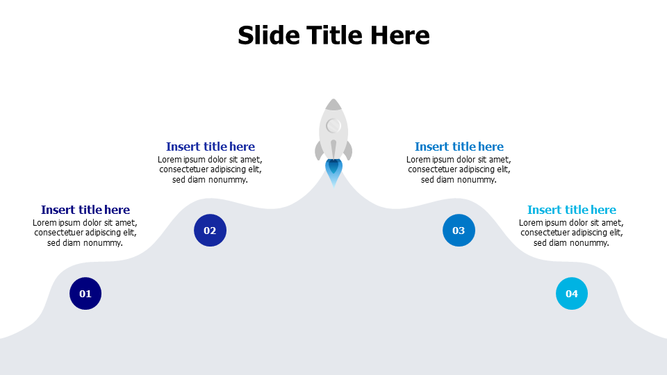 4 points in a rocket smoke infographic