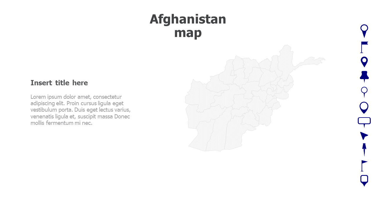 Map,Editable map,pins,countries,counties,infographics,continent,powerpoint,powerpoint infographics,Google slides,Keynote,Afghanistan map