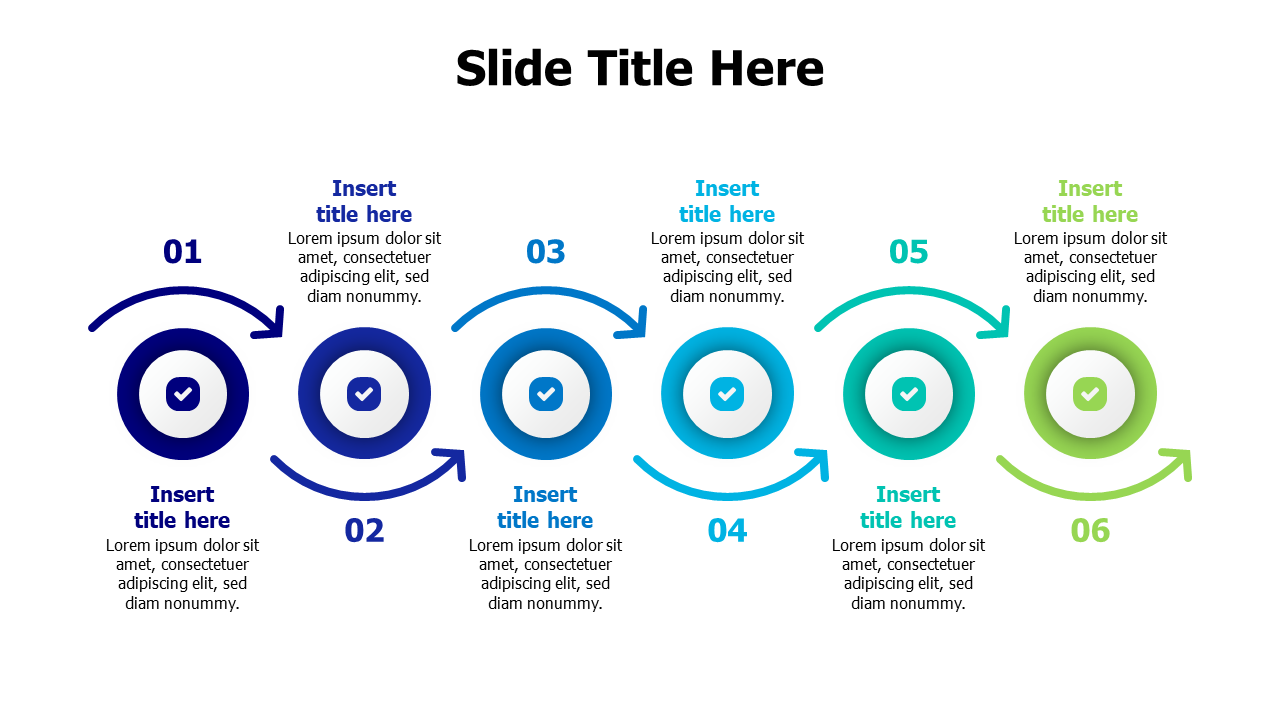 Six Step Circular Process Flow Diagram — Alterâ€¦ | PPT Design