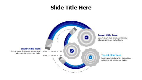 3 gears with wires and plugs infographic