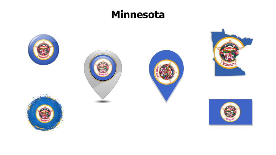 Minnesota Flag Multi-Format Icon Set