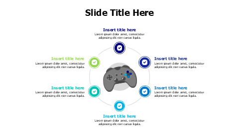 6 points gaming controller infographic