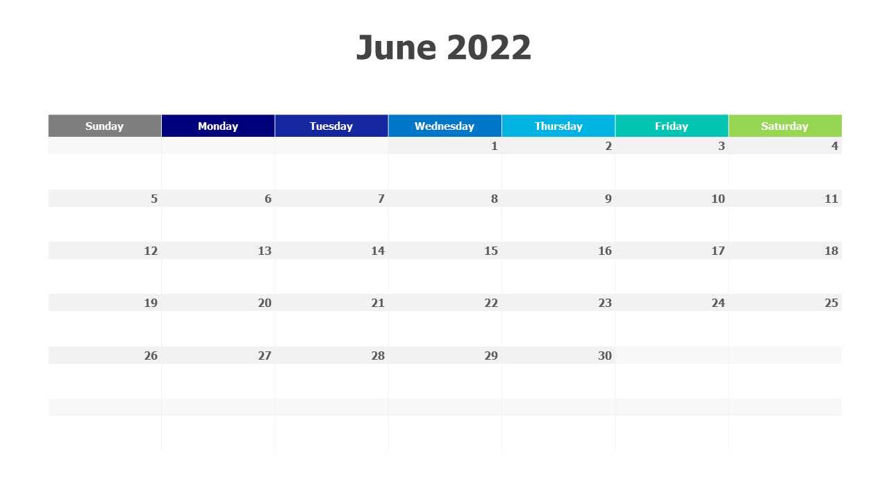 Calendar,June 2022