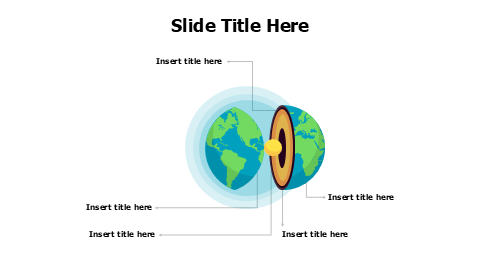 5 points divided planet earth infographic