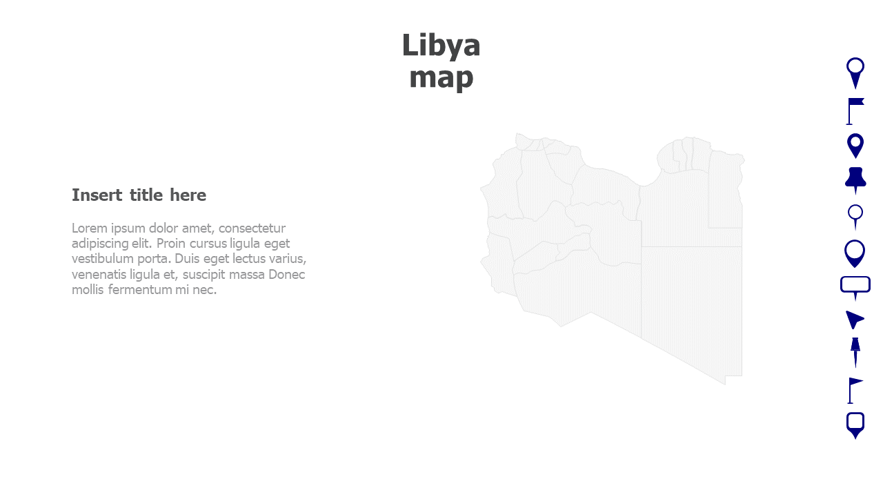 Map,Editable map,pins,countries,counties,infographics,continent,powerpoint,powerpoint infographics,Google slides,Keynote,Libya map