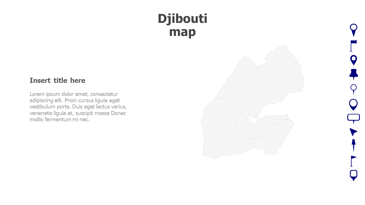 Map,Editable map,pins,countries,counties,infographics,continent,powerpoint,powerpoint infographics,Google slides,Keynote,Djibouti map