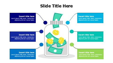 6 points savings money infographic