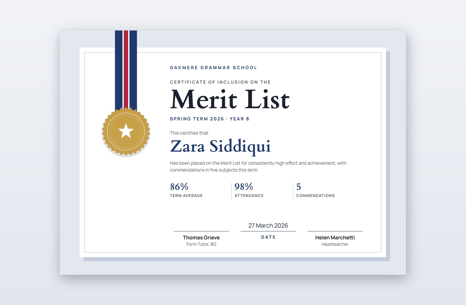 Free Merit List Certificate Template – Cordon | PPT-Design