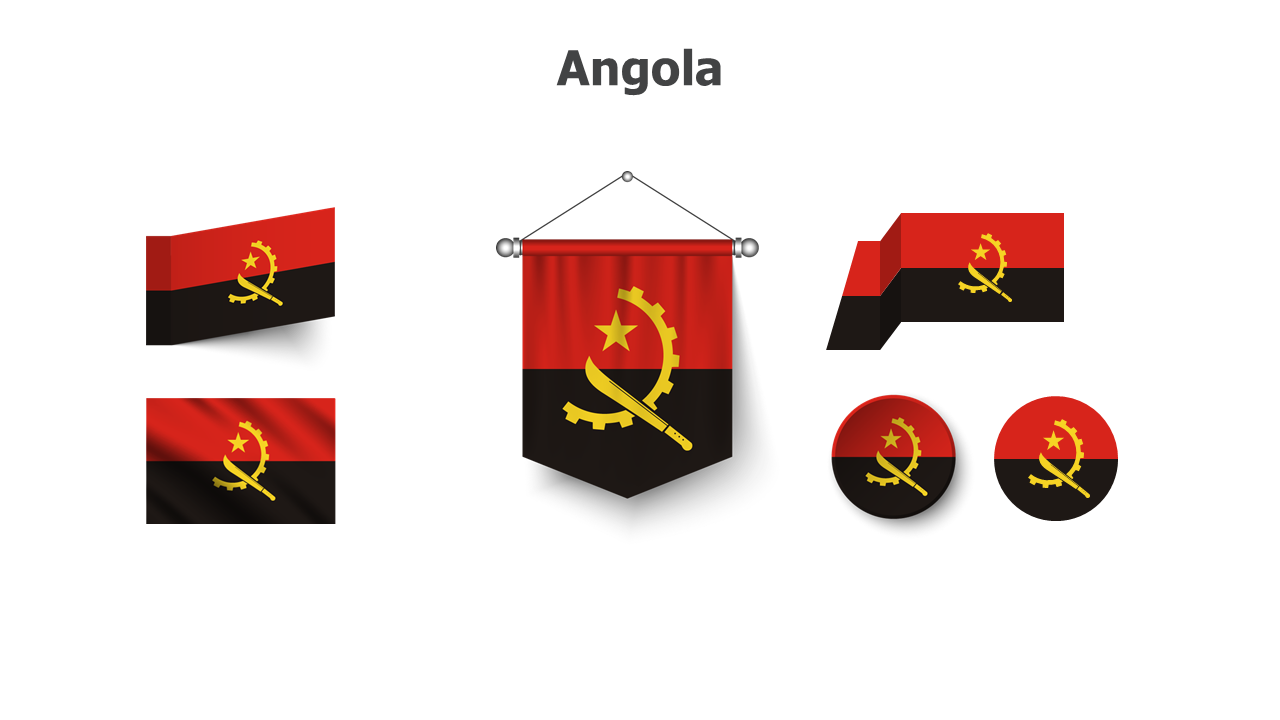 Flag,editable flags,Powerpoint,infographics,slides,Templates,Angola