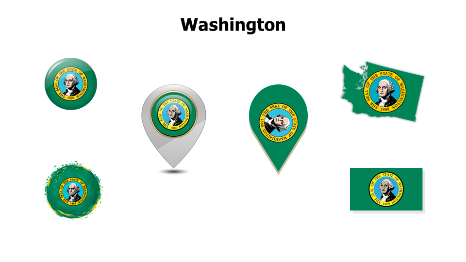 Flag,editable flags,Powerpoint,infographics,slides,Templates,Washington