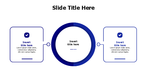 2 outline squares comparison infographic