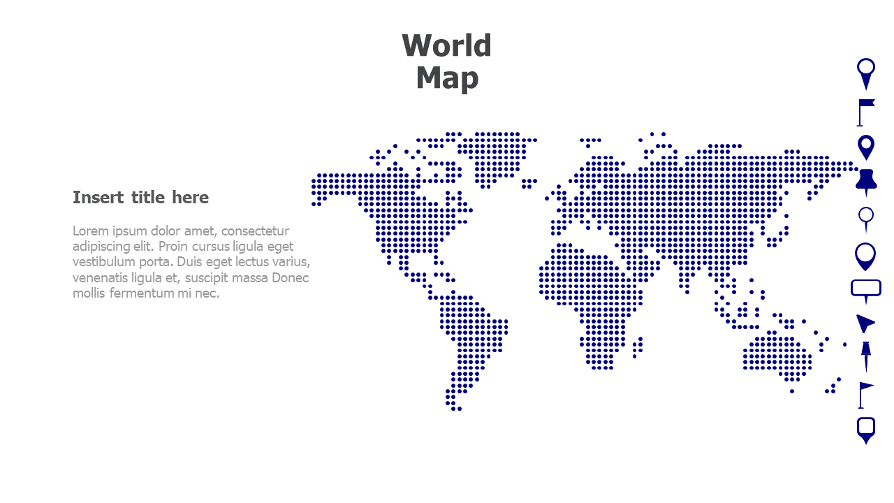 Map,Editable map,pins,countries,counties,infographics,continent,powerpoint,powerpoint infographics,Google slides,Keynote,Dotted world map,Dots