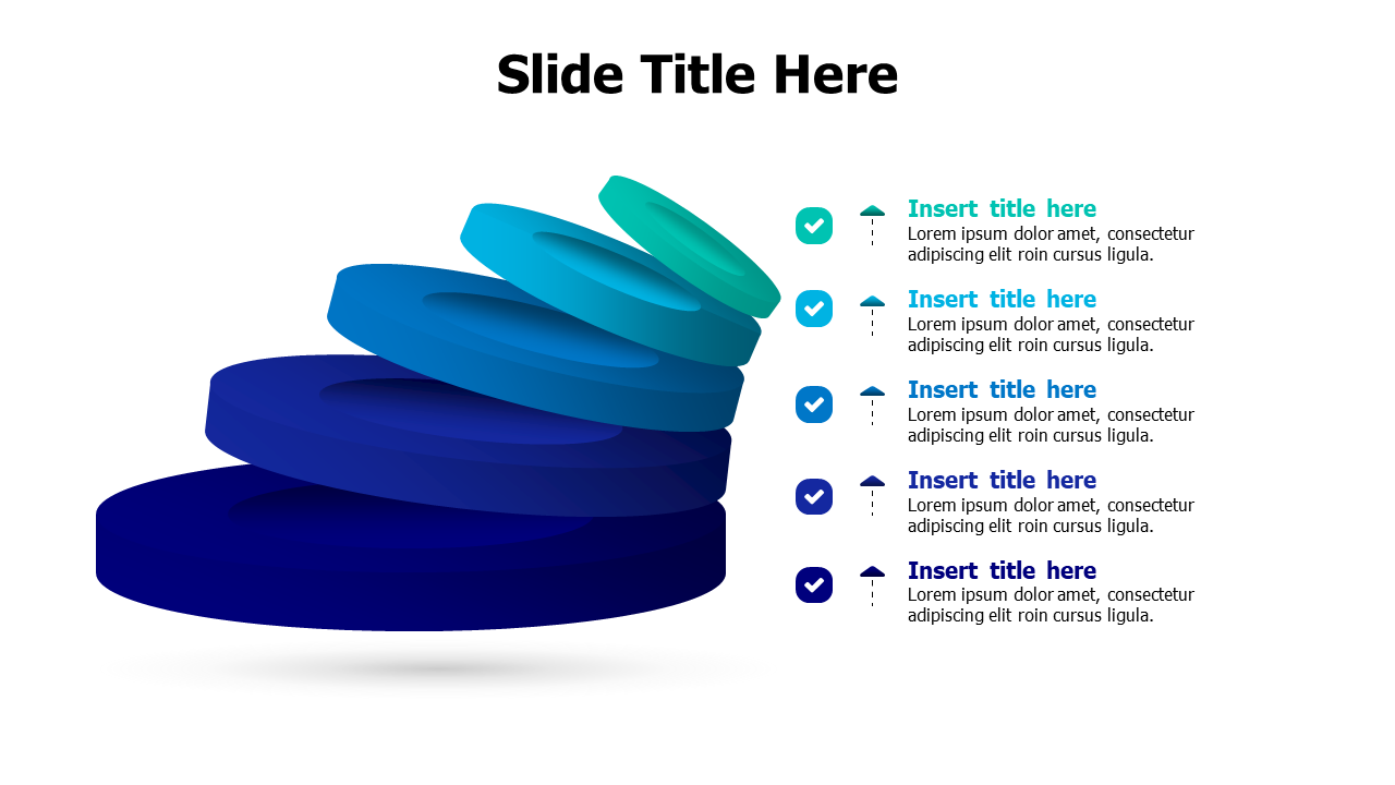 Five Layer Stacked Cylinder Process Infographic