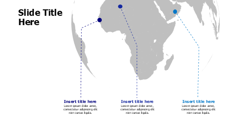 3 points africa map infographic