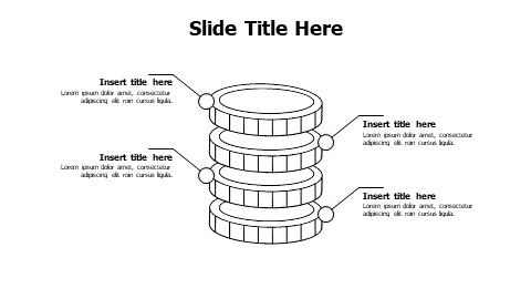 Four Layer Database Cylinder Doodle Diagram