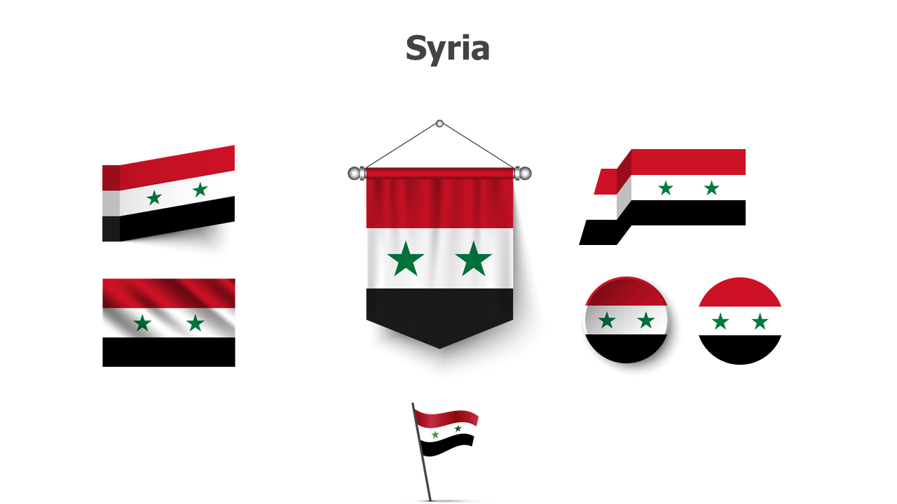 Flag,editable flags,Powerpoint,infographics,slides,Templates,Syria