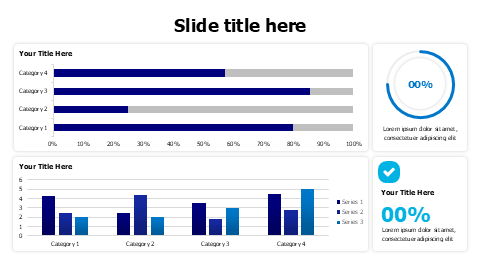 Bar and column charts dashboard