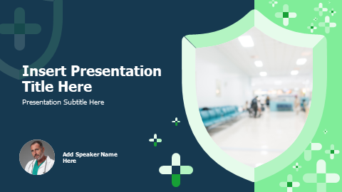 Healthcare Shield Cover Theme Template