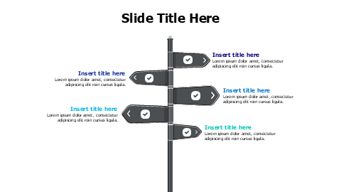 5 points doodle signage infographic