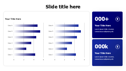 Gradient charts dashboard PowerPoint Template
