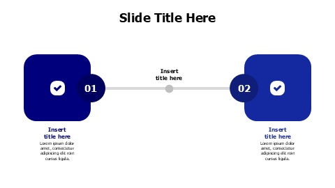 2 colored blocks comparison infographic