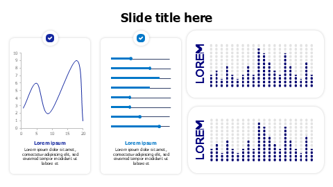 Column and curved line charts dashboard