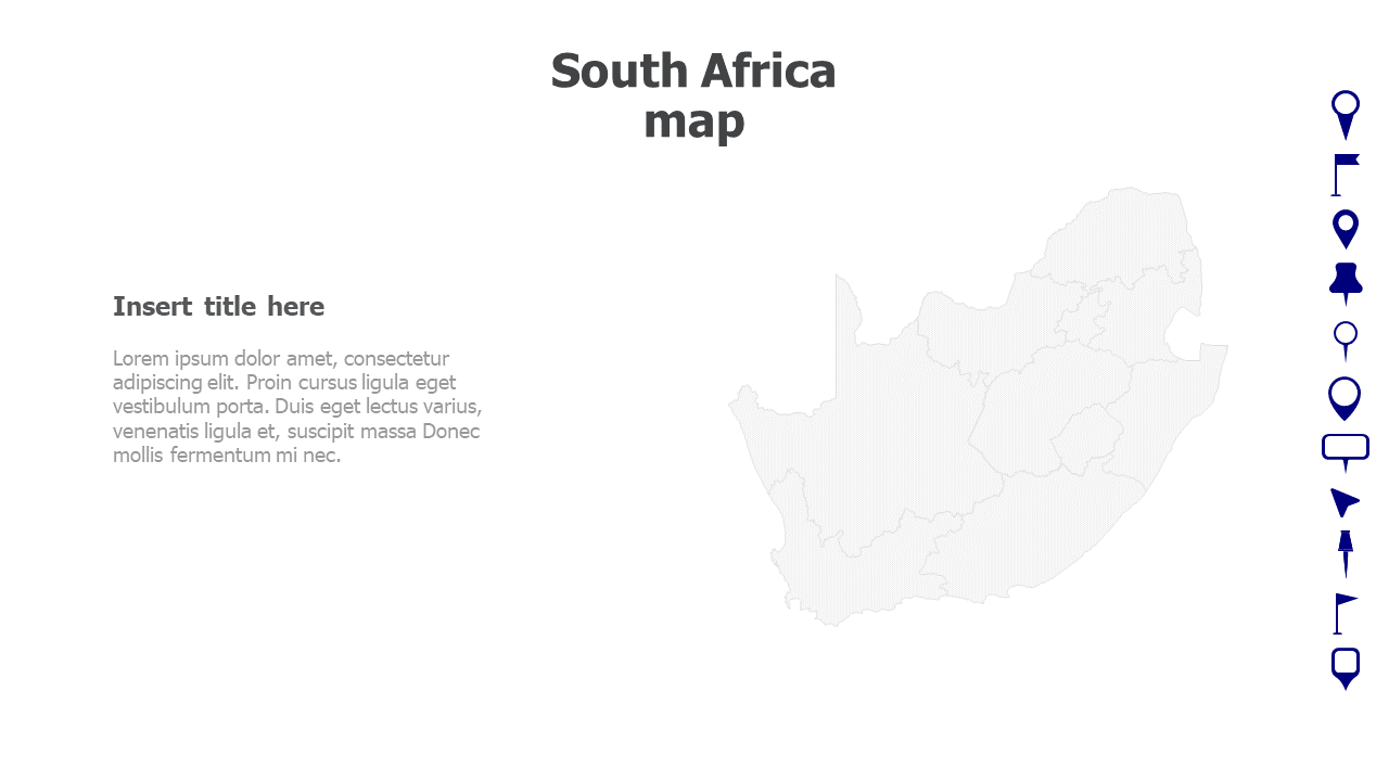 Map,Editable map,pins,countries,counties,infographics,continent,powerpoint,powerpoint infographics,Google slides,Keynote,South Africa