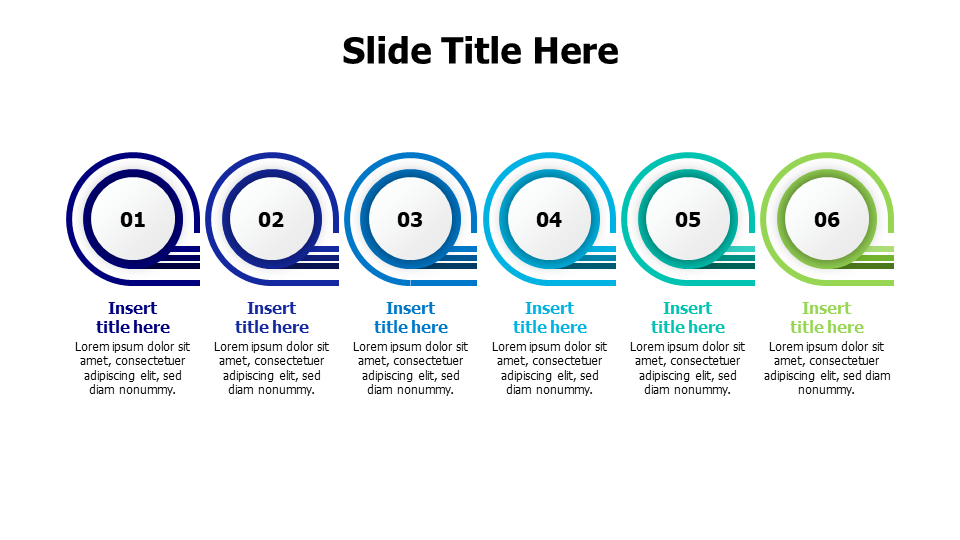6-Step Circular Process Flow Infographic | PPT Design