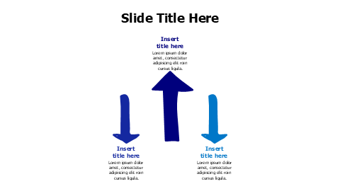 Three Arrow Convergence Flow Diagram | Arrows | PPT Design