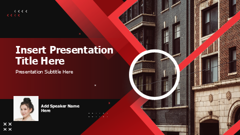 Real Estate Angular Red Cover Slide