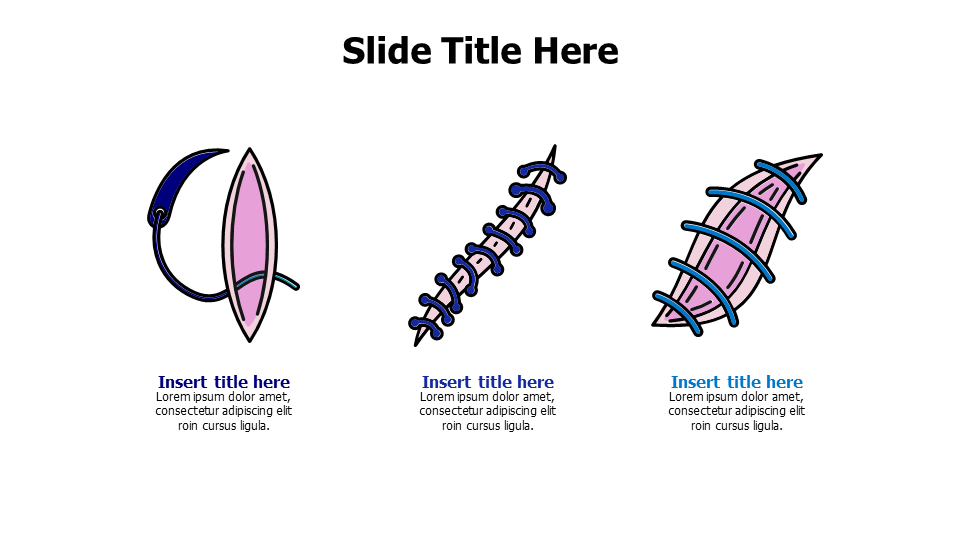 3 types of surgical stitches infographic