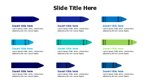 8 points wax colors infographic