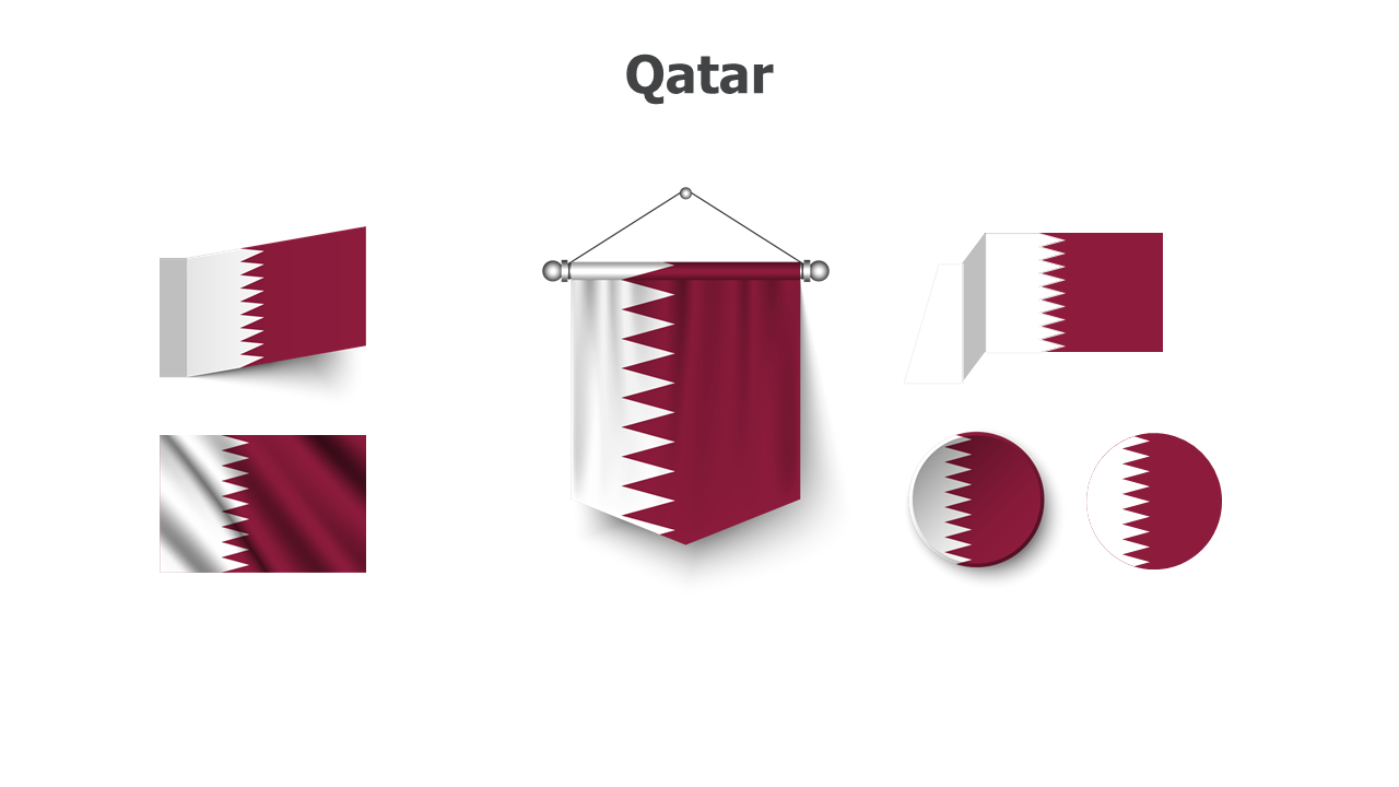 Flag,editable flags,Powerpoint,infographics,slides,Templates,Qatar