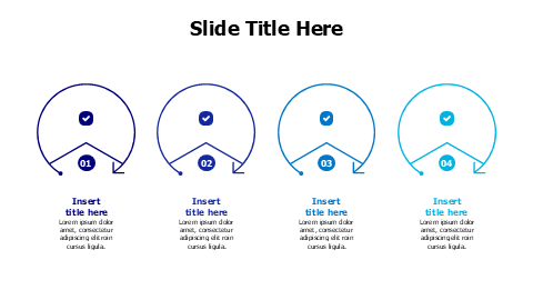 4-Step Circular Process Flow Diagram B2EC | PPT Design