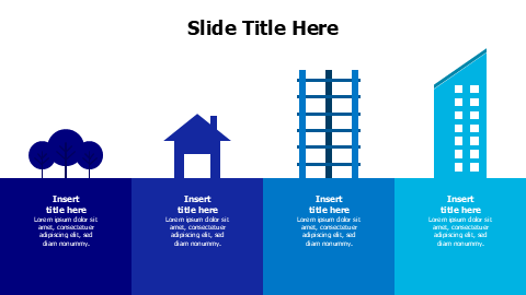 4 points construction elements infographic