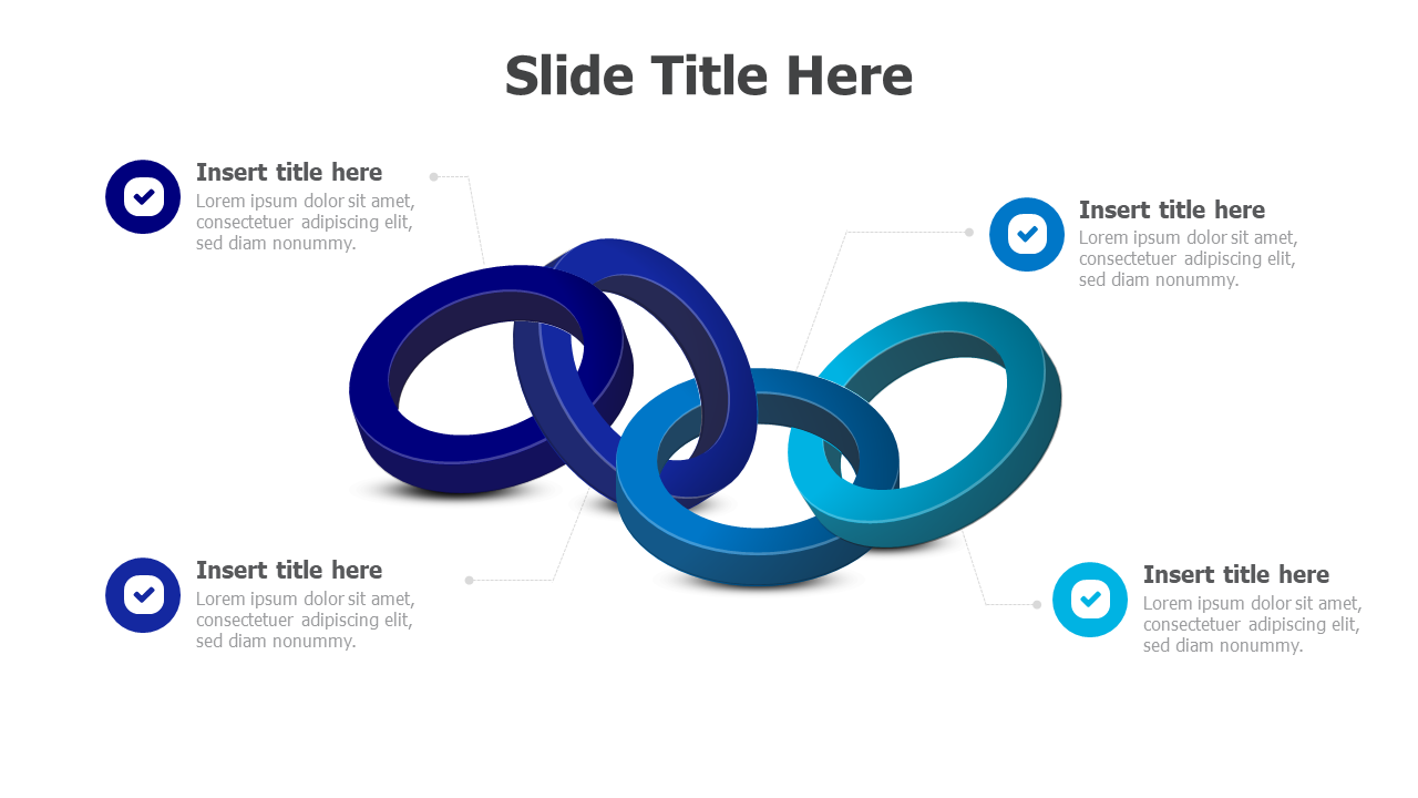 3D,Infographics,Powerpoint,chain,circles,intersection