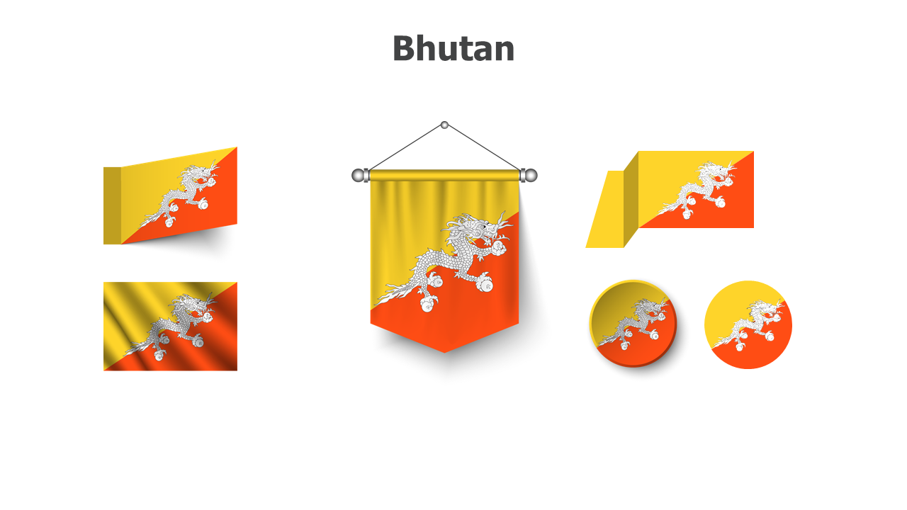 Flag,editable flags,Bhutan,Powerpoint,Infographic,Slides