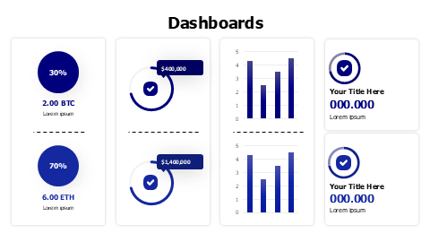 8-Widget Business Analytics Dashboard Template