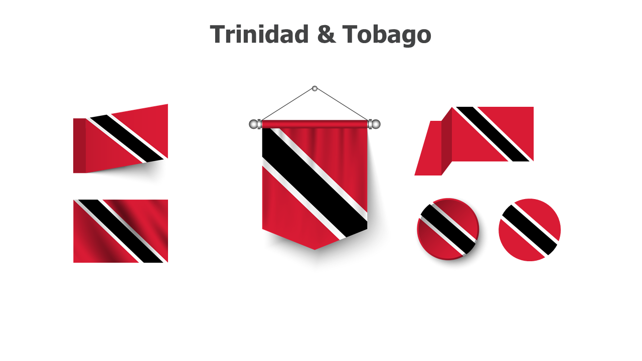 Flag,editable flags,Powerpoint,infographics,slides,Templates,Trinidad & Tobago