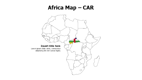 CAR map with flag