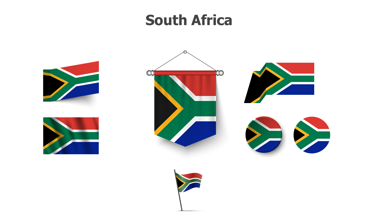 Flag,editable flags,Powerpoint,infographics,slides,Templates,South Africa