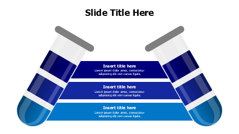 3 points chemical tubes infographic