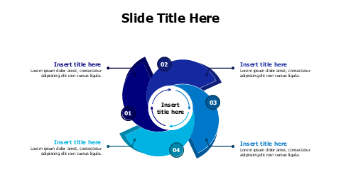 4-Section Circular Process Flow Diagram