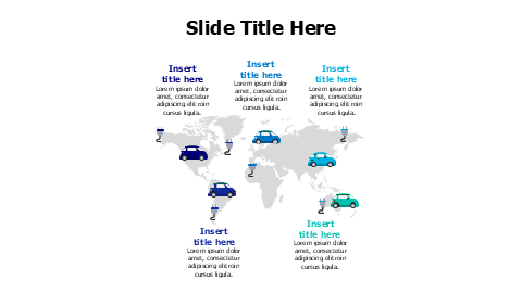 5 points electric cars and chargers around the world infographic