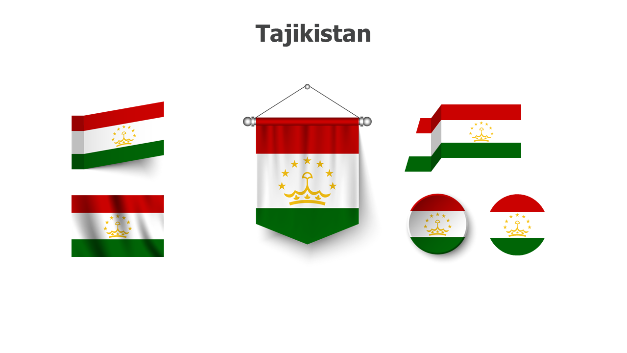 Flag,editable flags,Powerpoint,infographics,slides,Templates,Tajikistan